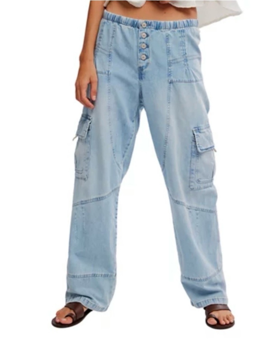 Free People Wallflower Pull-On Jeans